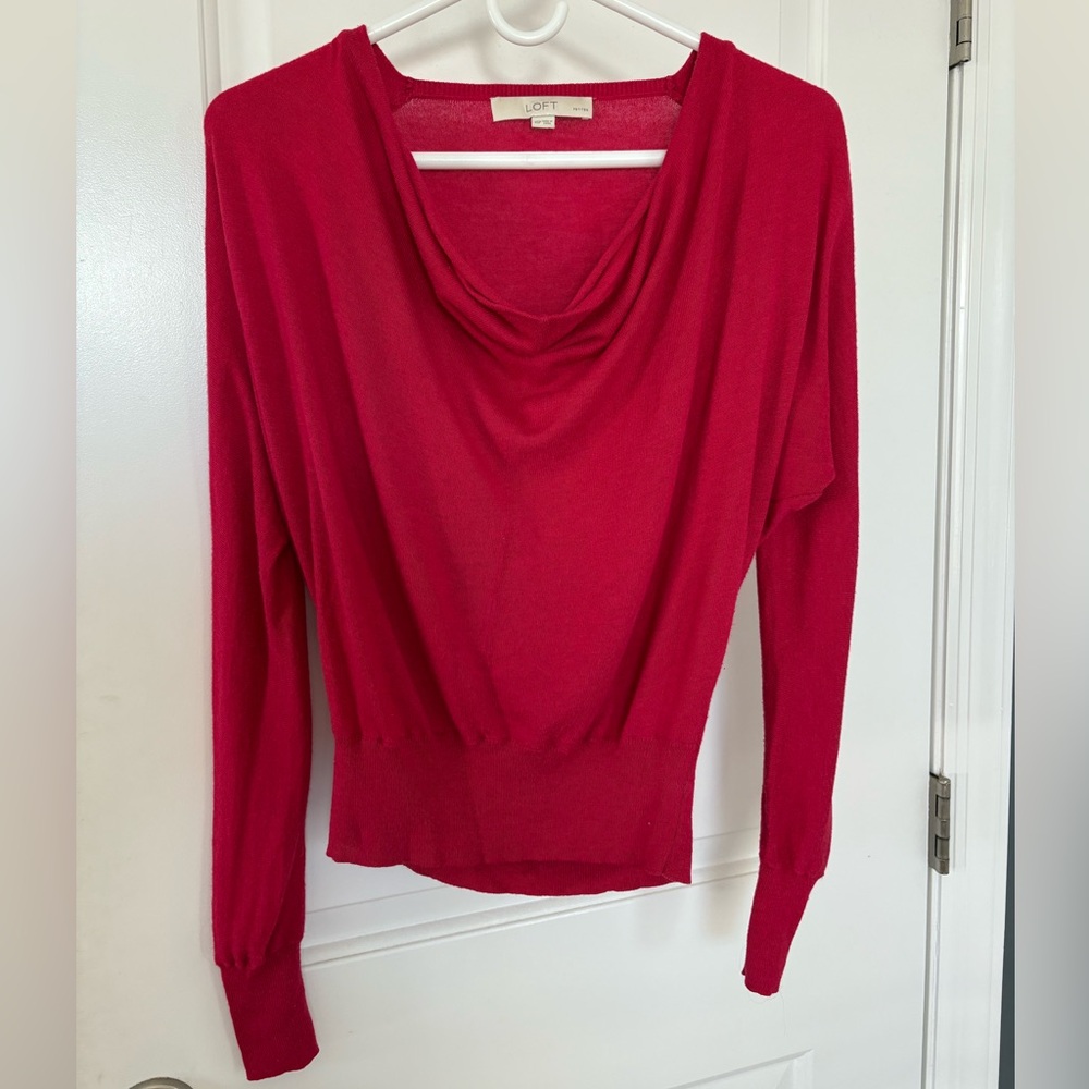 LOFT cowl neck sweater
